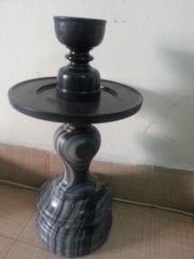 marble candle 45cm